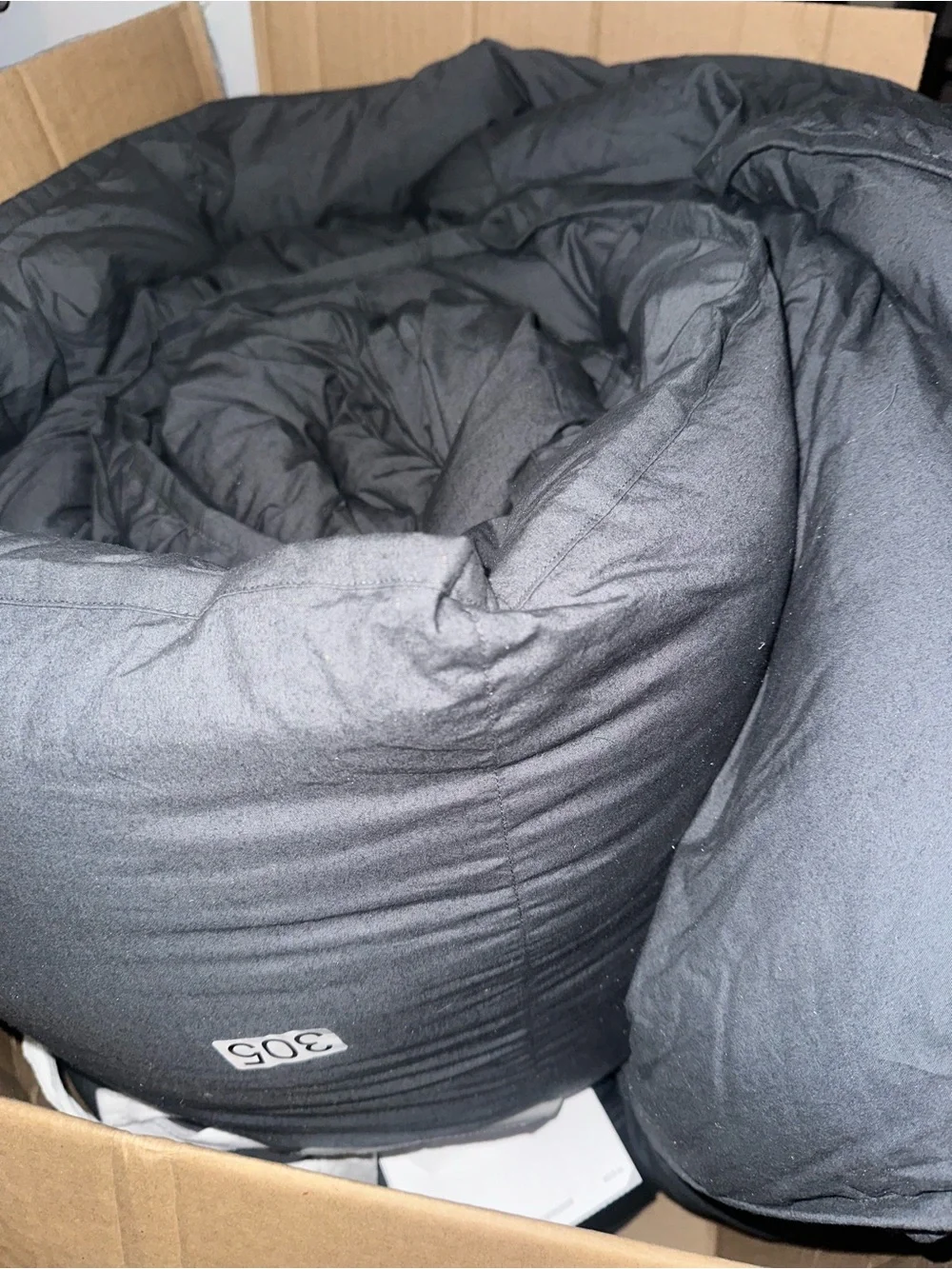 QUINCE Cotton Pintuck Comforter Nightfall King/Cal King - NWOT